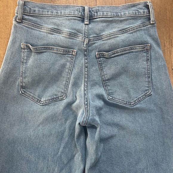 Nine West Wide Leg Jeans Size 4 Mid Rise Light Wash Denim - Picture 11 of 12